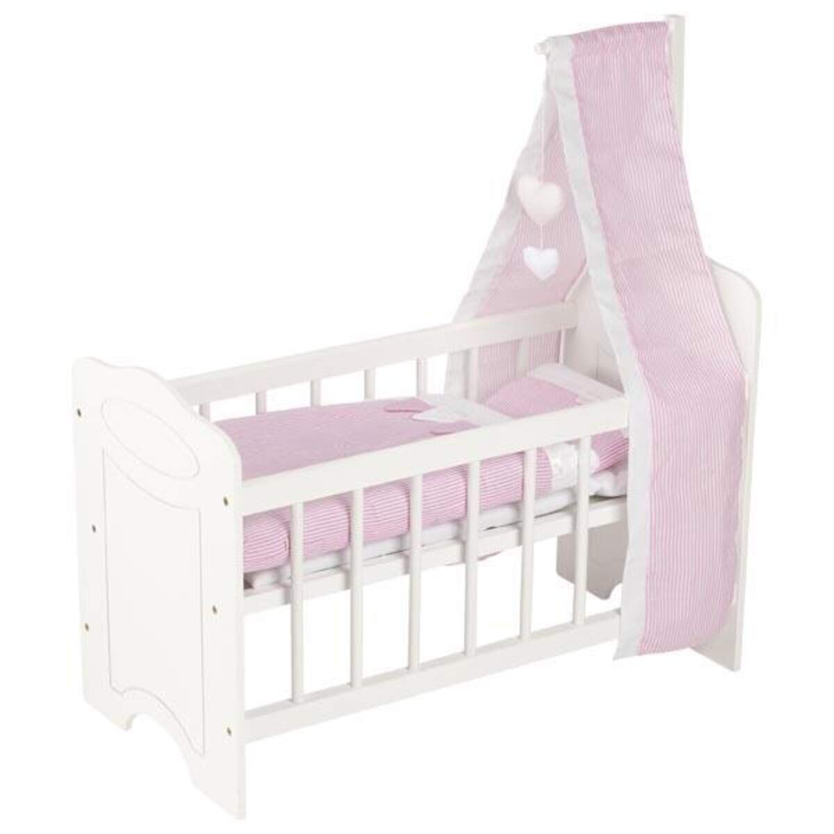 goki Puppenbett mit Himmel und Bettzeug