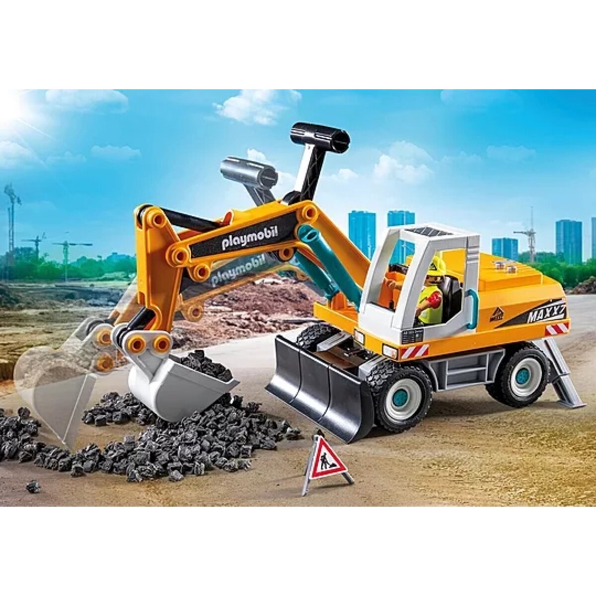 PLAYMOBIL® 71749 Act!on Heros Großer Bagger