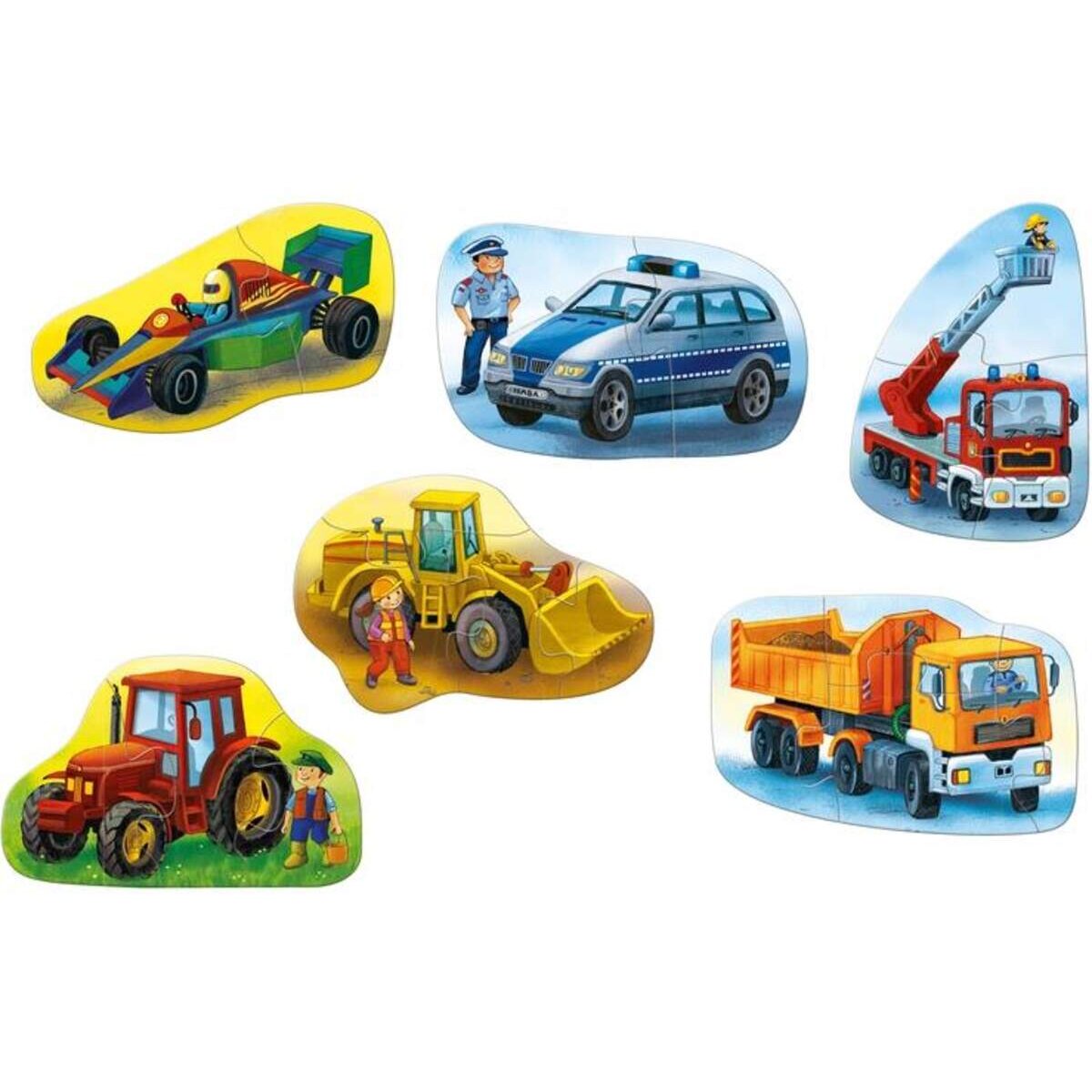 HABA 303311 6 erste Puzzles Fahrzeuge