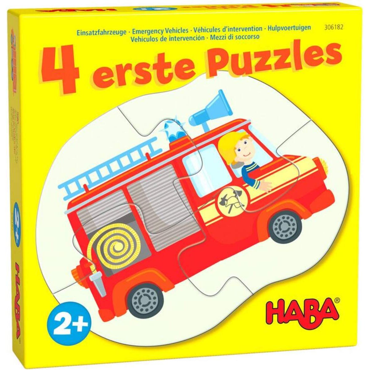 HABA 306182 4 erste Puzzles Einsatzfahrzeuge