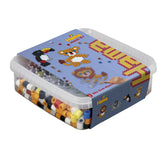 Hama Maxi Bügelperlen, Bügelperlen Box Löwe und Elefant, ca. 600 Bunte Bastelperlen, Zwei transparente Stiftplatten, Ø 10,0 mm