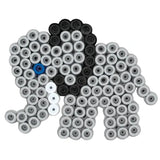 Hama Maxi Bügelperlen, Bügelperlen Box Löwe und Elefant, ca. 600 Bunte Bastelperlen, Zwei transparente Stiftplatten, Ø 10,0 mm