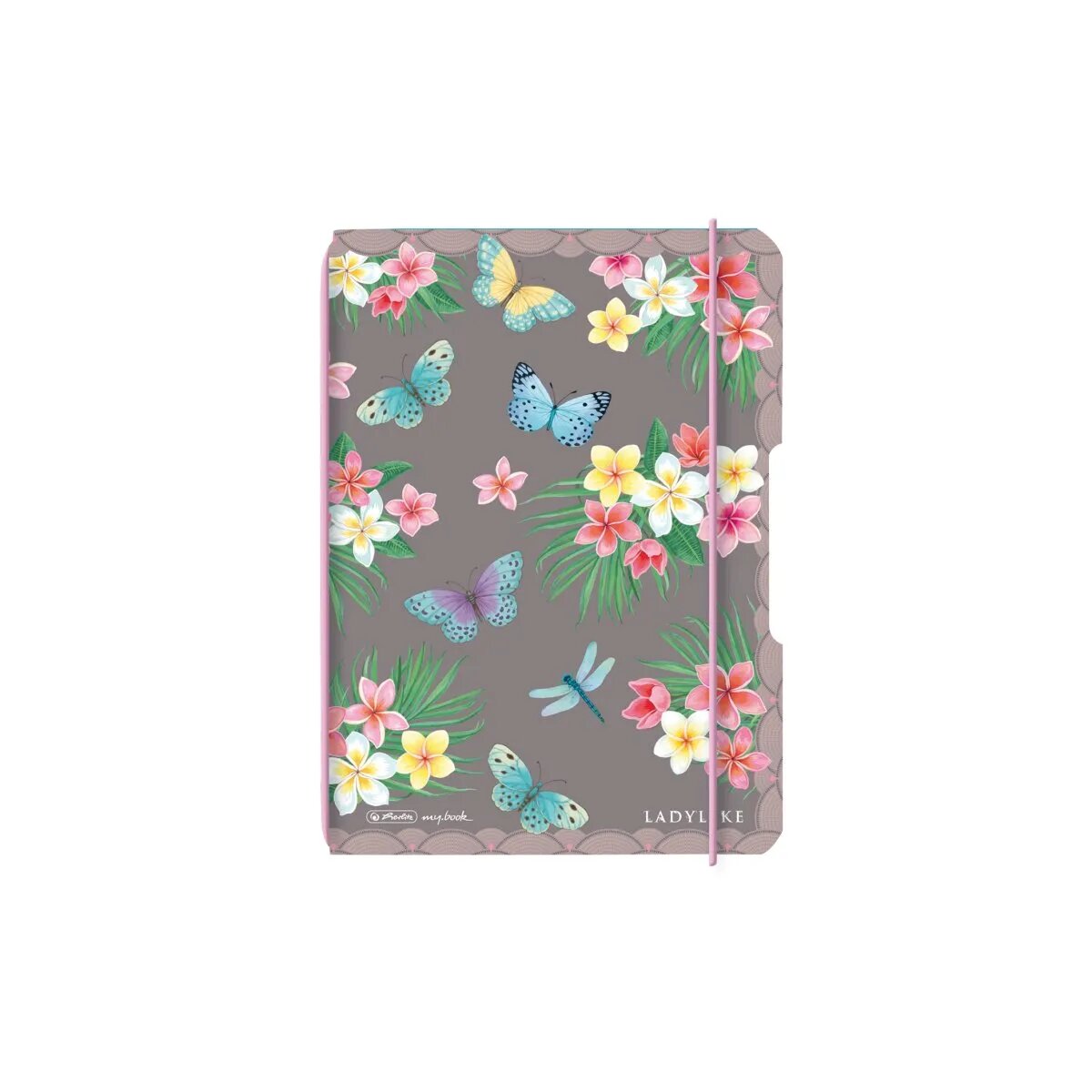 Herlitz Notizheft Ladylike Butterflies flex PP, A6, 40 Blatt, punktiert