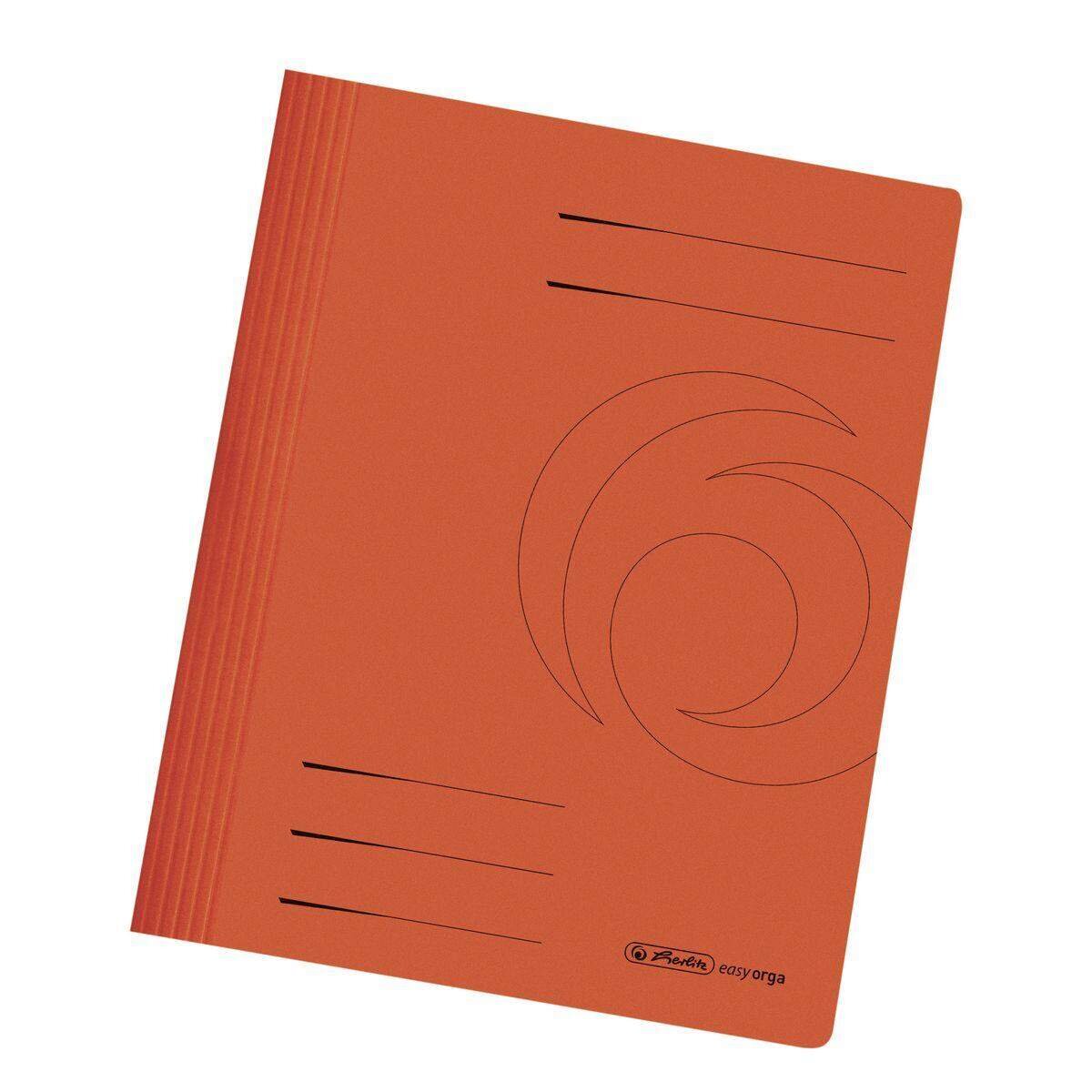 Herlitz Schnellhefter Karton A4 Intensivfarbe orange
