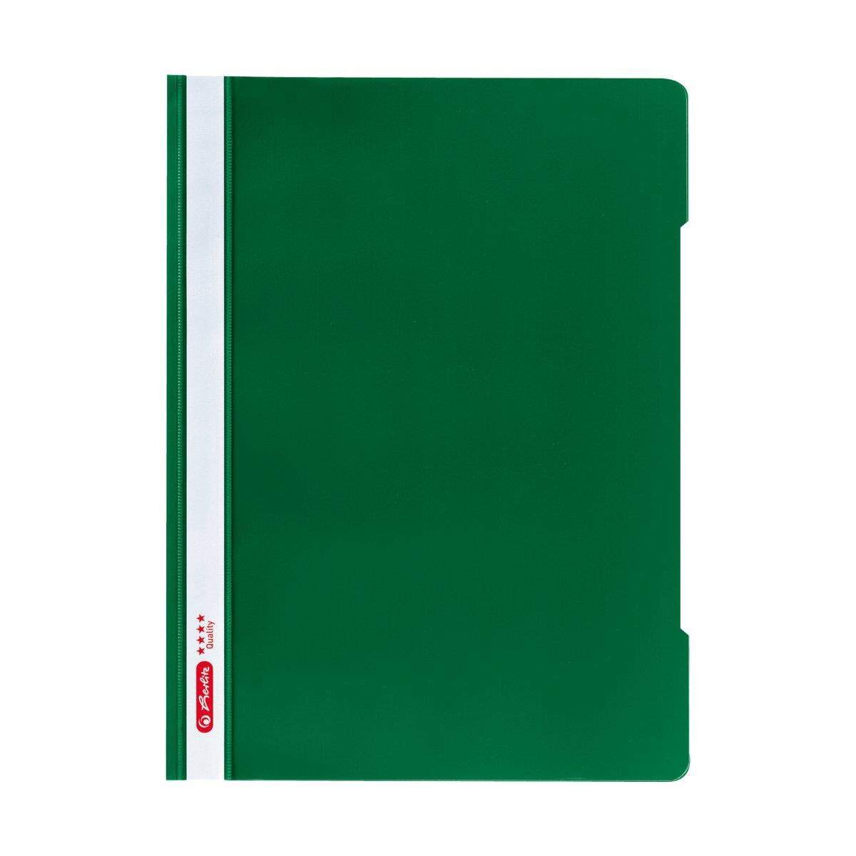 Herlitz Schnellhefter PP A4 Quality grün