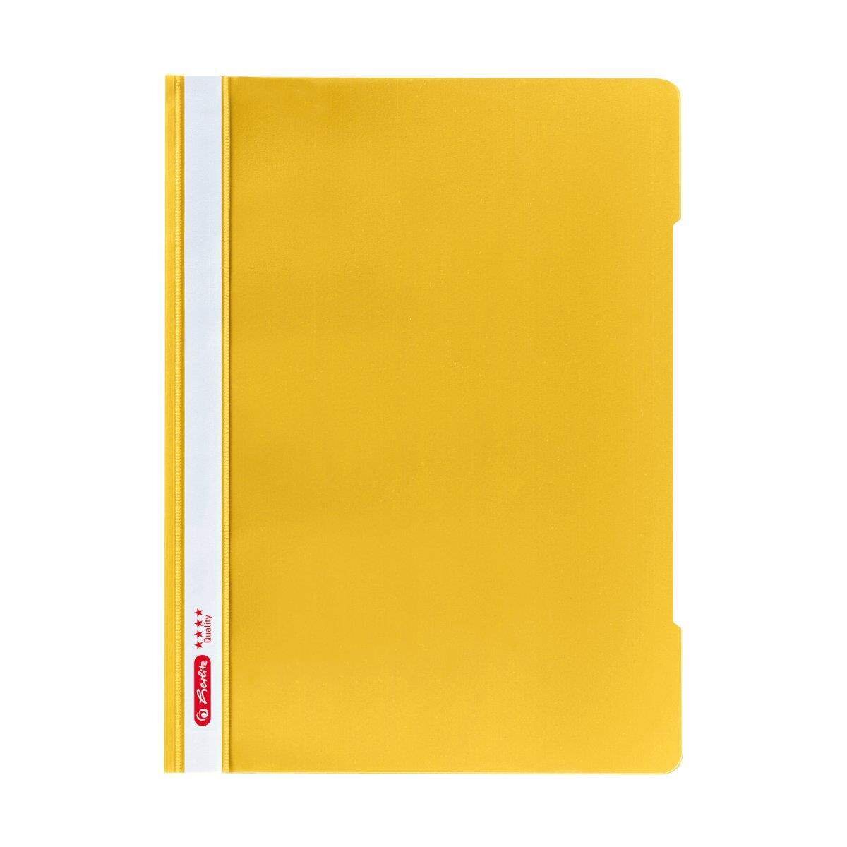 Herlitz Schnellhefter PP A4 Quality gelb