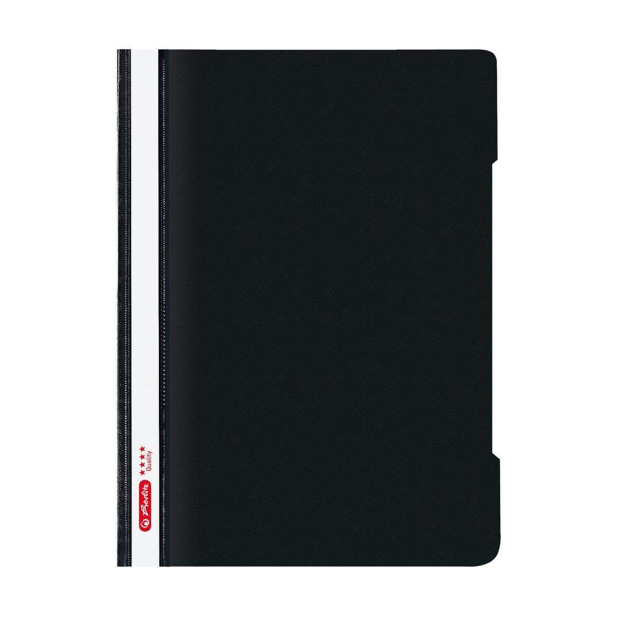 Herlitz Schnellhefter PP A4 Quality schwarz