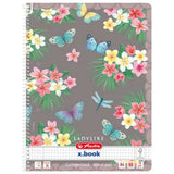 Herlitz Spiralblock A4 Ladylike 80 Blatt Lineatur 28, 1 Stück, 2-fach sortiert