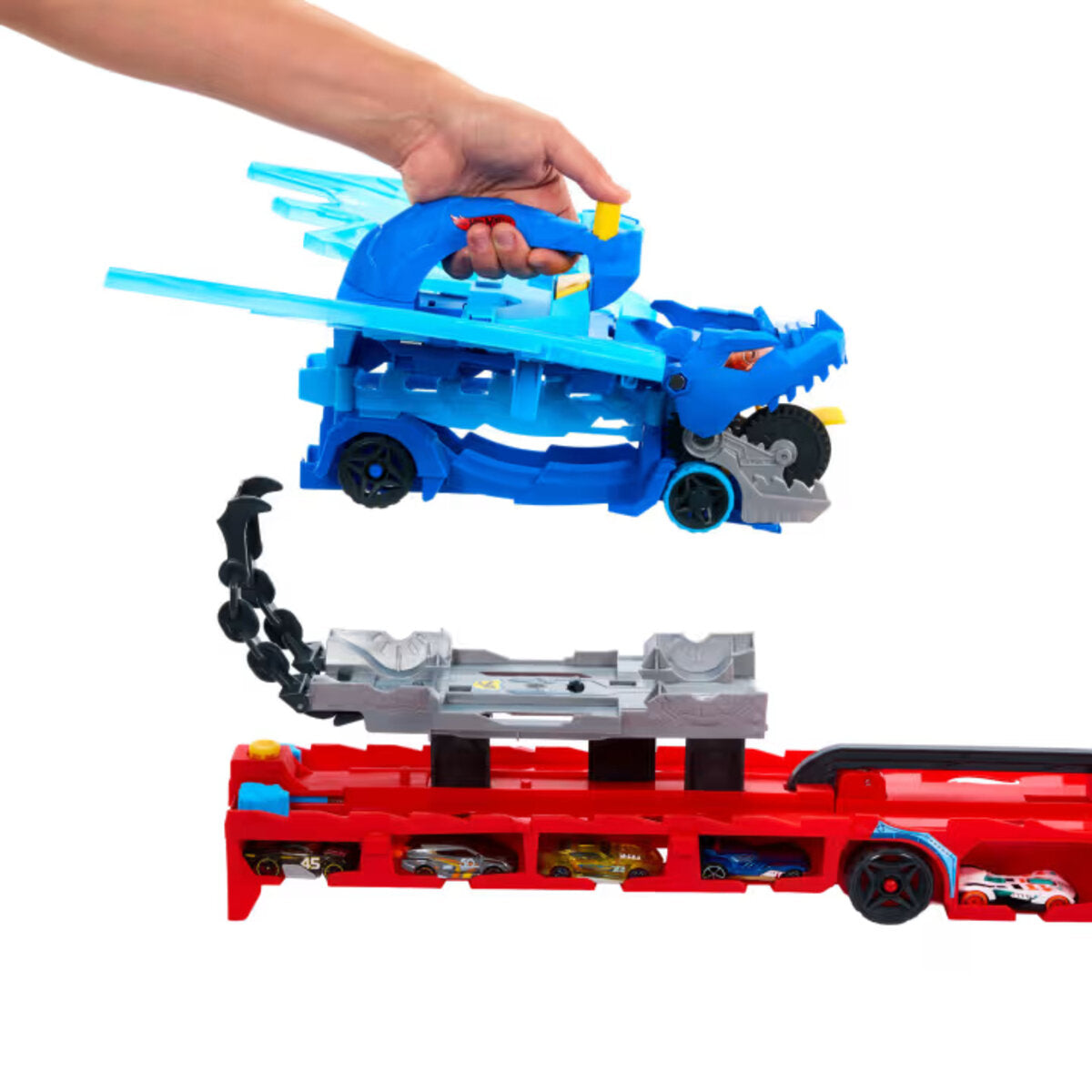 Hot Wheels City Ultimativer 2-in-1 Drachen Transporter