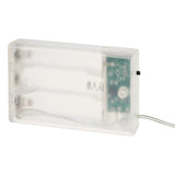 Idena 30er LED Micro-Lichterkette, warmweiß, für innen, batterieb., silberner Draht, Timer