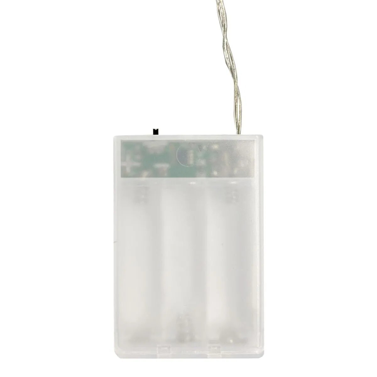 Idena 30er LED Micro-Lichterkette, warmweiß, für innen, batterieb., silberner Draht, Timer