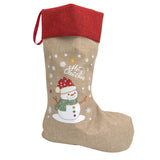 Idena Weihnachtsstrumpf Motiv Schneemann, ca. 31x46cm