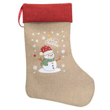 Idena Weihnachtsstrumpf Motiv Schneemann, ca. 31x46cm
