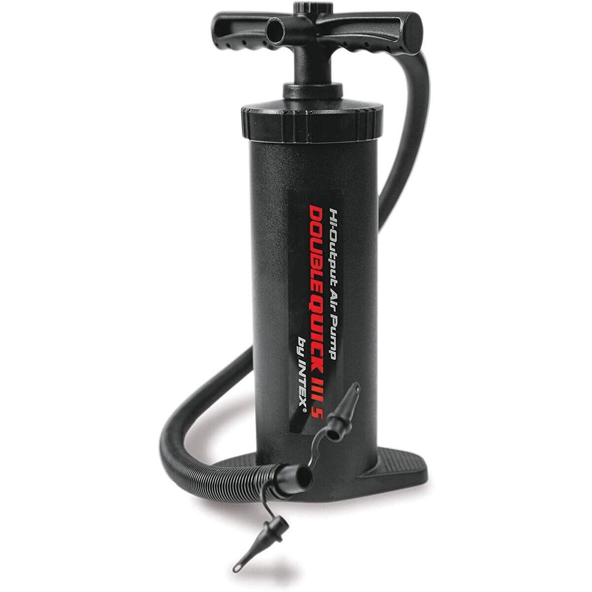 Intex Double Quick 3 S Hand Luftpumpe mit 3 Düsenaufsätzen, 37 cm
