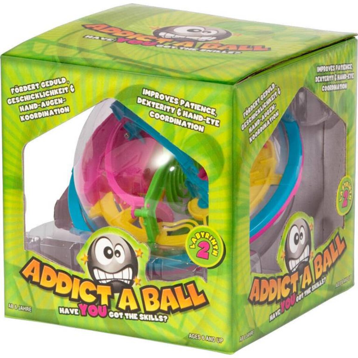 Invento Addict A Ball 14 cm Komplexes Labyrinth in 100 Etappen Kreisdenken