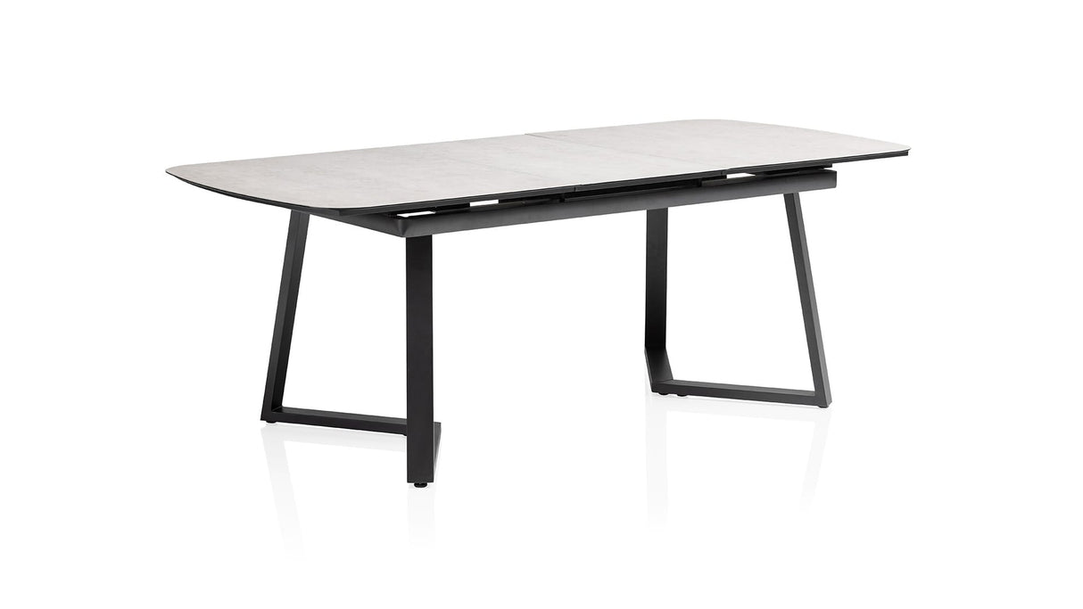 Kettler Ausziehtisch 200-260x100cm Glas-Keramik-Alu (0301827-7000)