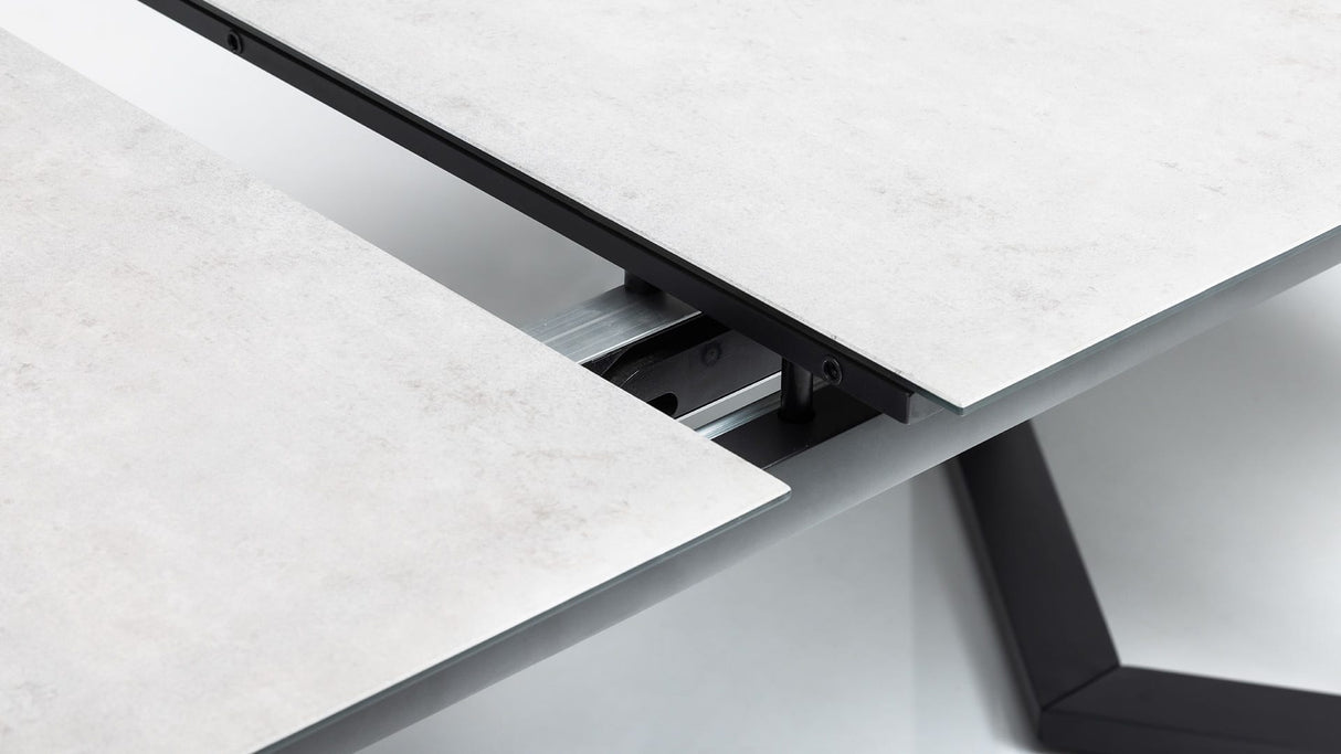Kettler Ausziehtisch 200-260x100cm Glas-Keramik-Alu (0301827-7000)