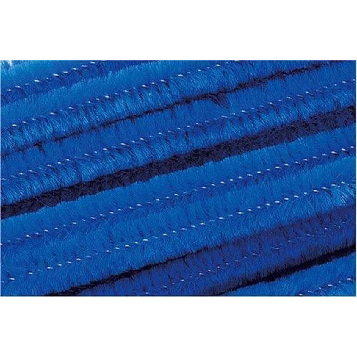 Knorr Prandell Chenilledraht uni blau , 10 Stück