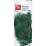 Knorr Prandell Marabufedern ca. 10 cm dunkelgrün, 15 Stück