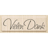 Knorr Prandell Stempel aus Holz (Danke) Motivgröße 6,3 x 1,7 cm, Motiv: Vielen Dank