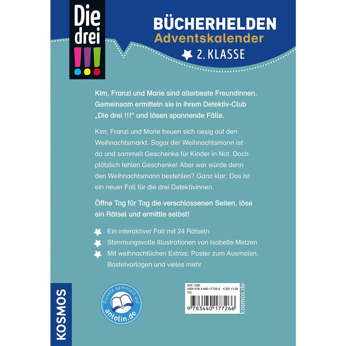 KOSMOS Bücherhelden 2. Klasse - Die Drei !!! Adventskalender: Geschenke gesucht!