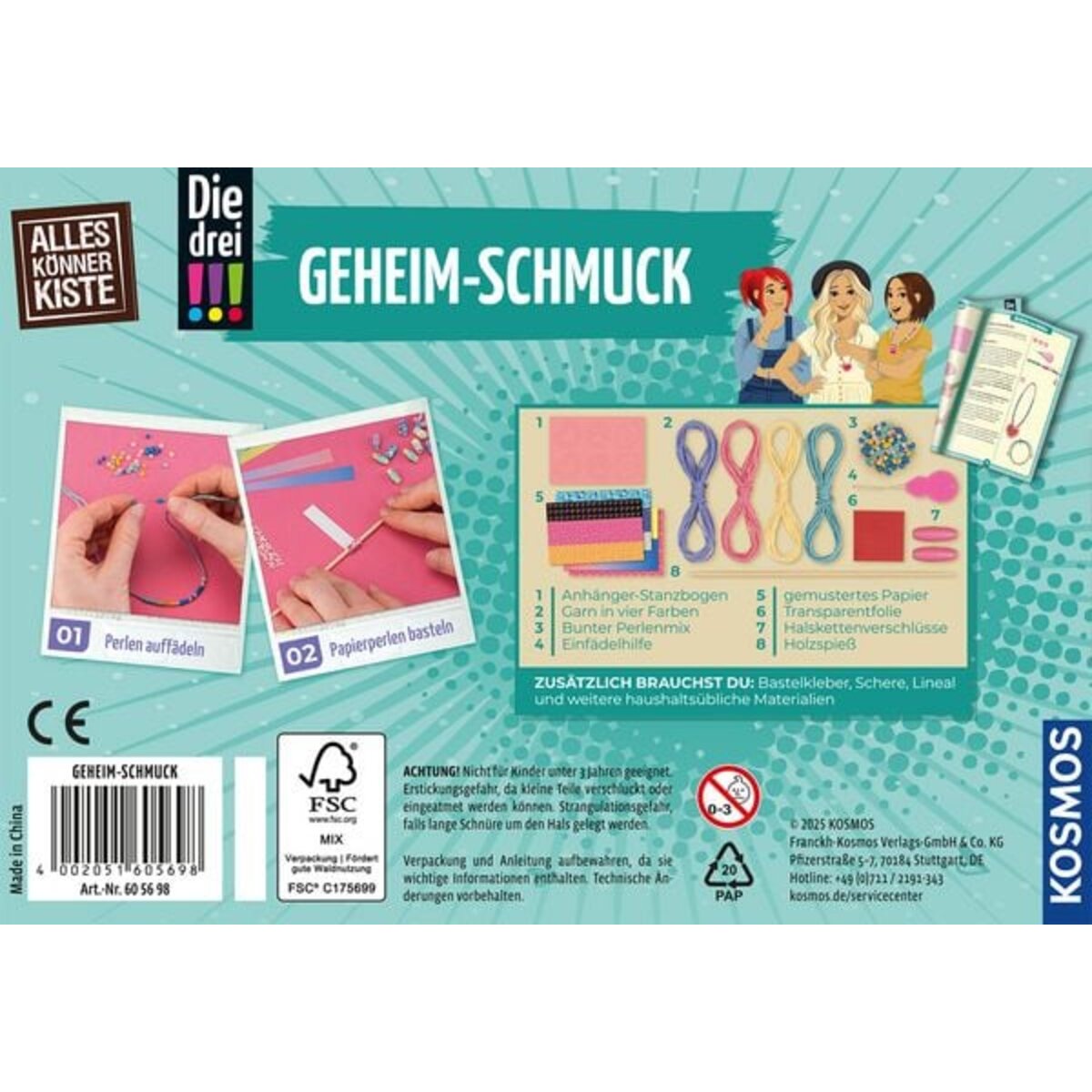 KOSMOS Die drei !!! Geheim-schmuck