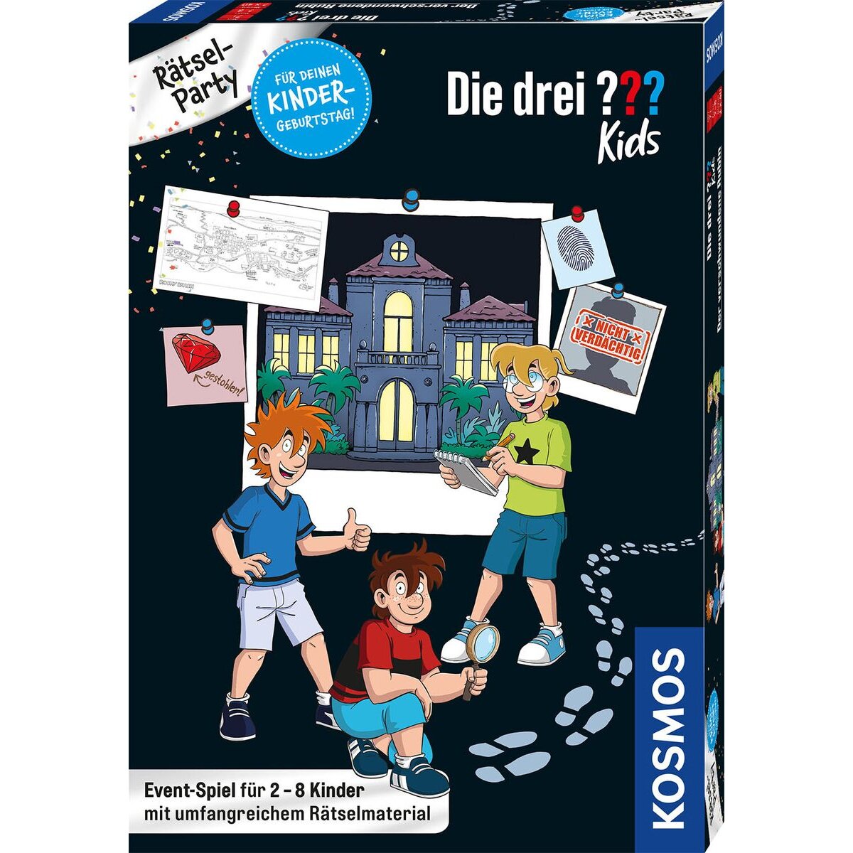 KOSMOS Die drei ??? Kids Rätsel-Party, Der verschwundene Rubin