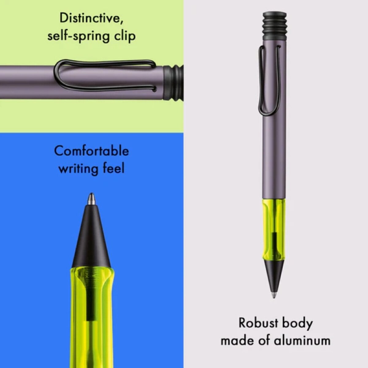 LAMY AL-star Kugelschreiber aubergine Minenstärke M schwarz