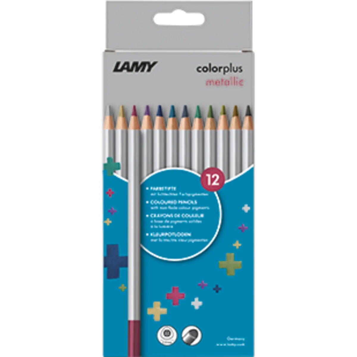 LAMY colorplus Farbstifte Faltschachtel metallic 12er