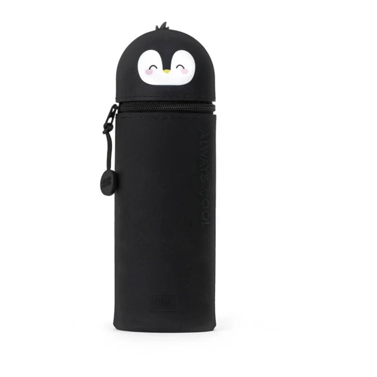 Legami 2-in-1-Federmäppchen aus Silikon - Kawaii Pinguin