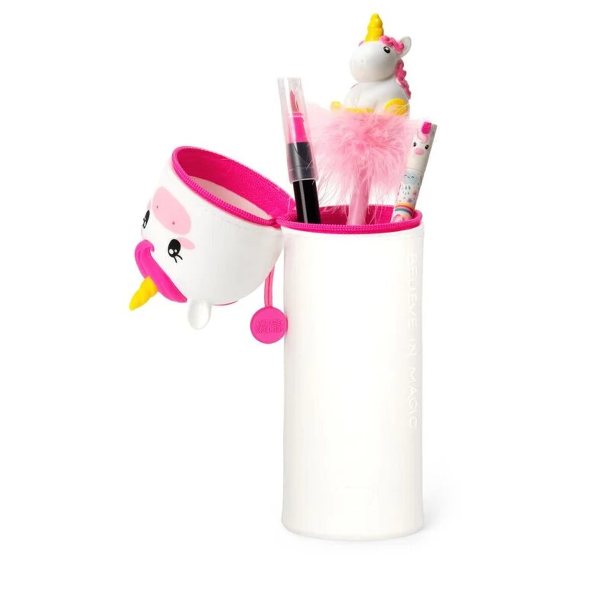 Legami 2-in-1-Federmäppchen aus Silikon - Kawaii Unicorn