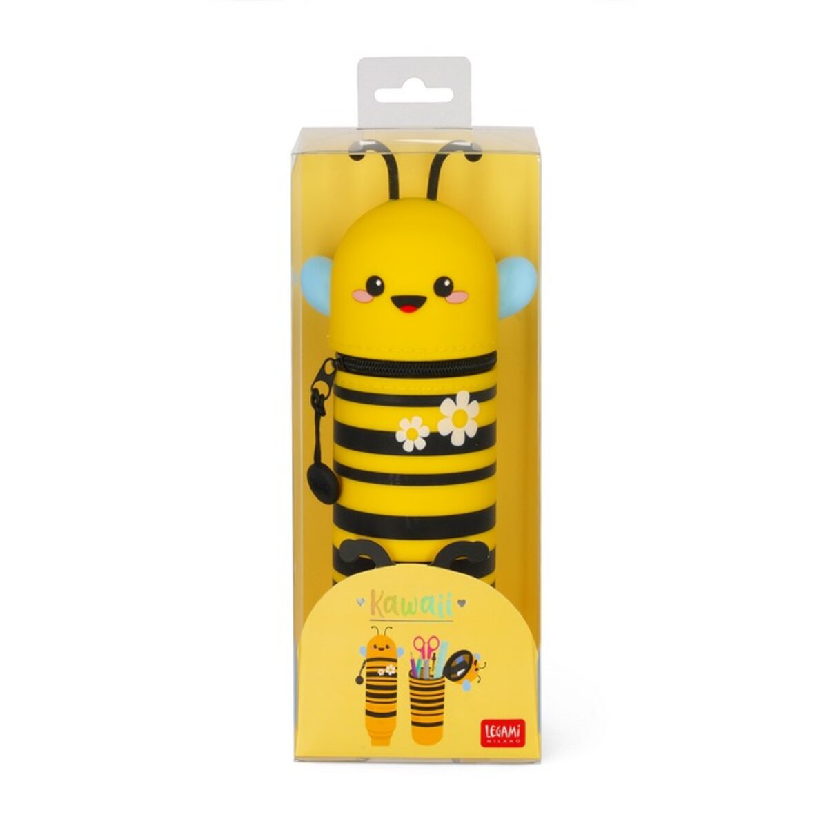 Legami Federmäppchen und Stifthalter 2-in-1 Kawaii Biene