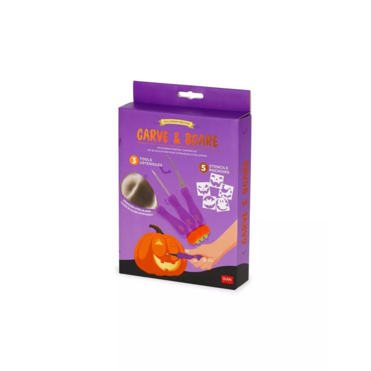 Legami Kürbisschnitzset Carve & Scare