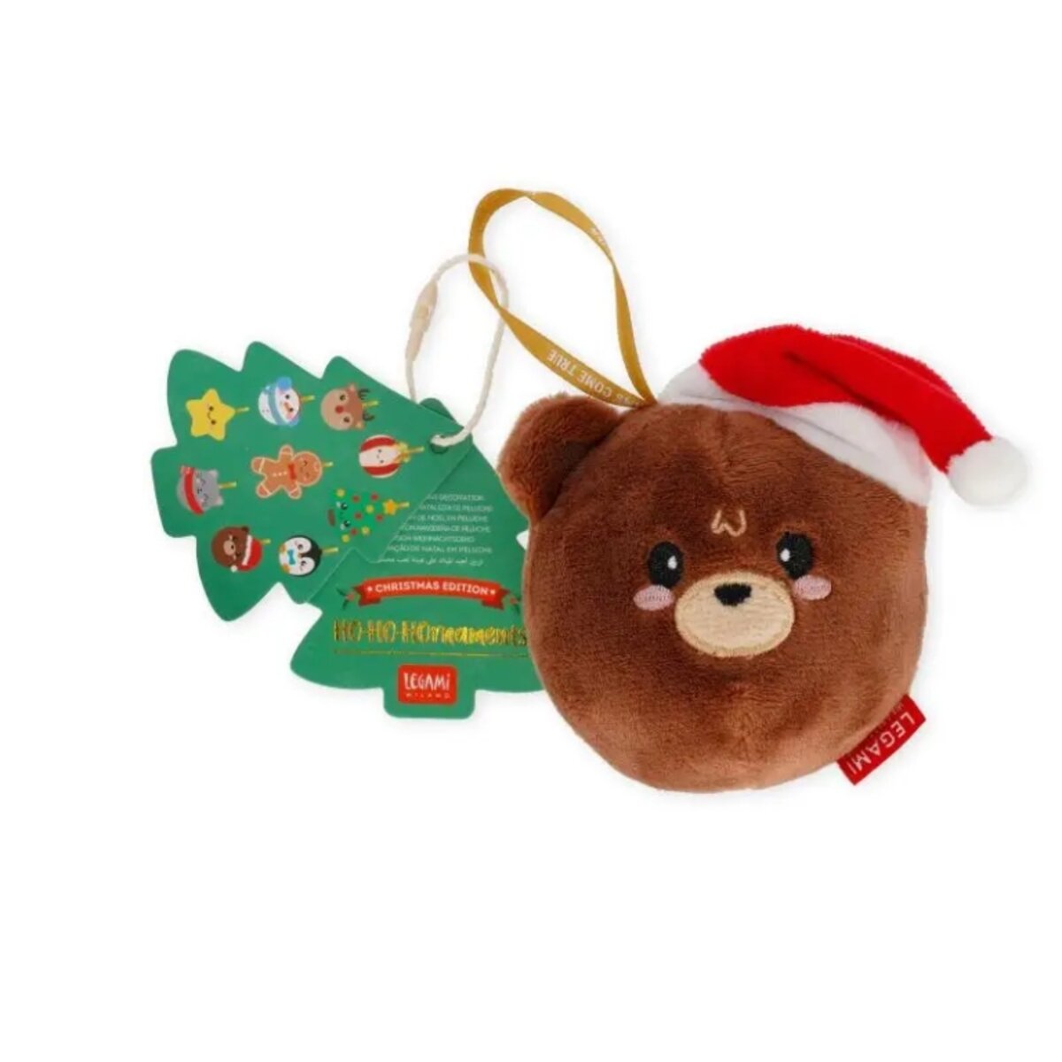 Legami Plüsch Weihnachtsanhänger Oh-Oh-Ornaments Teddy
