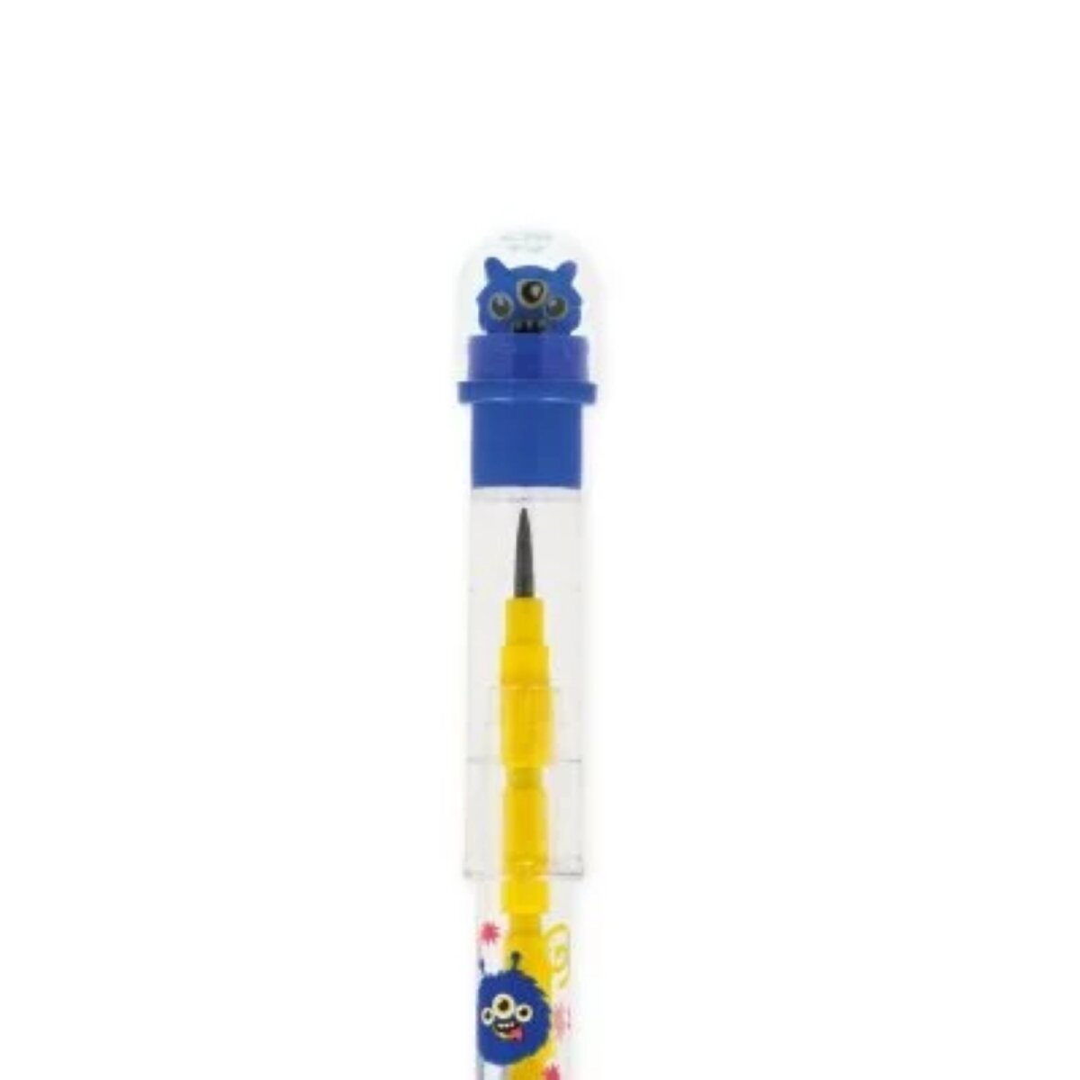 Legami Stapelbarer Bleistift mit Radiergummi Take a Tip Monstesr 11 Minen 2B
