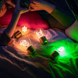 Legami kabellose Tischlampe Weihnachtsmann Glühbirnenform 6,8 x 10,3 cm