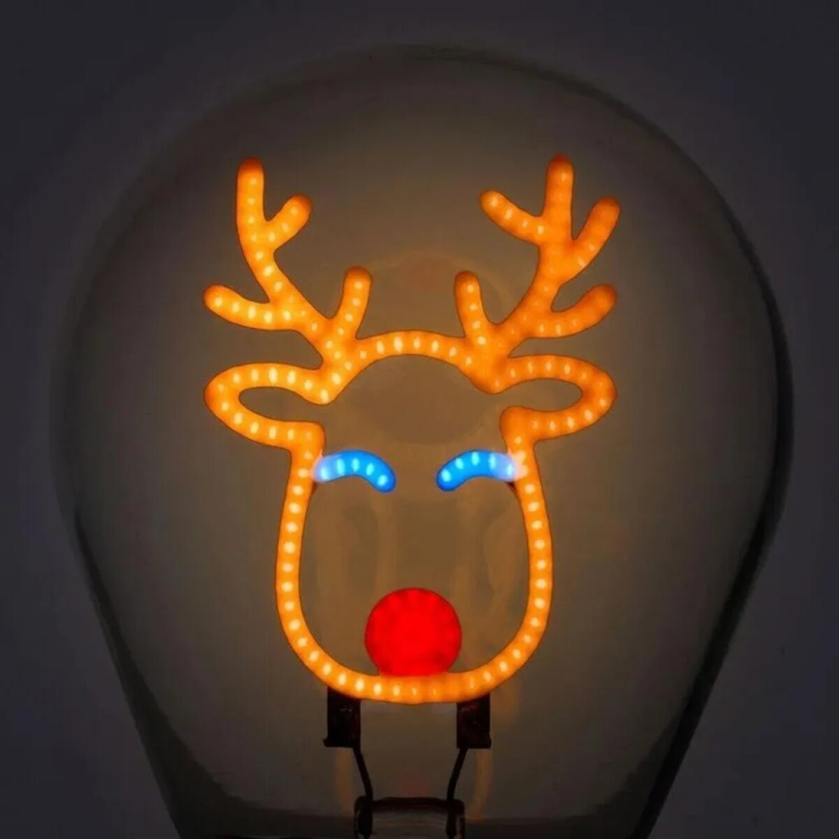 Legami Weihnachten Deko Tischlampe in Glühbirnenformen Rentier
