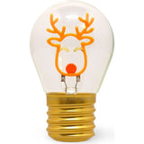 Legami Weihnachten Deko Tischlampe in Glühbirnenformen Rentier