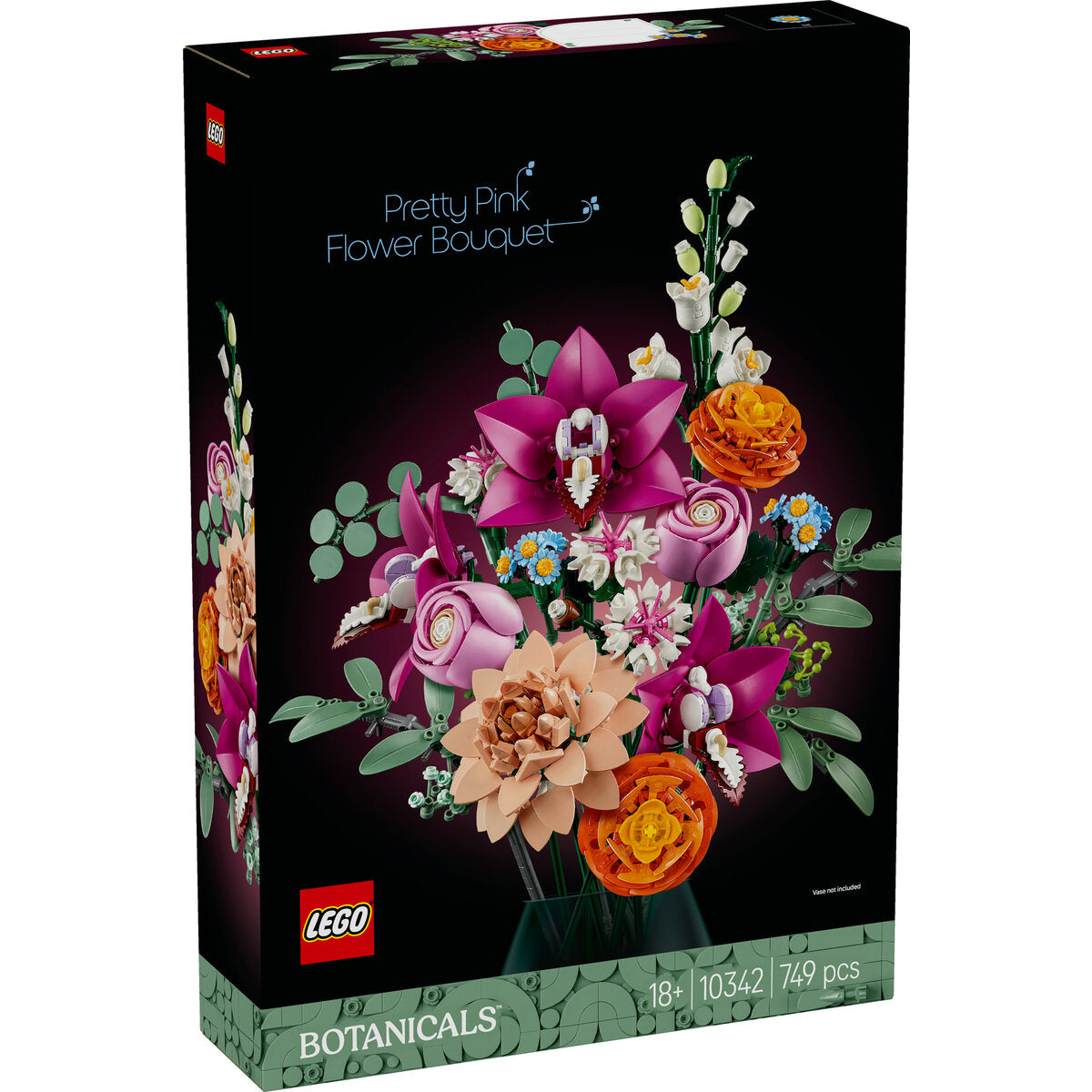 LEGO® Botanicals 10342 Schöner Rosafarbener Blumenstrauß