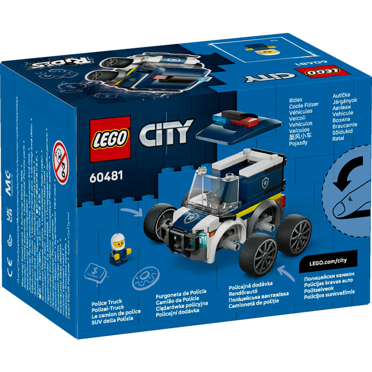LEGO® City 60481 Coole Flitzer – Polizei-Truck