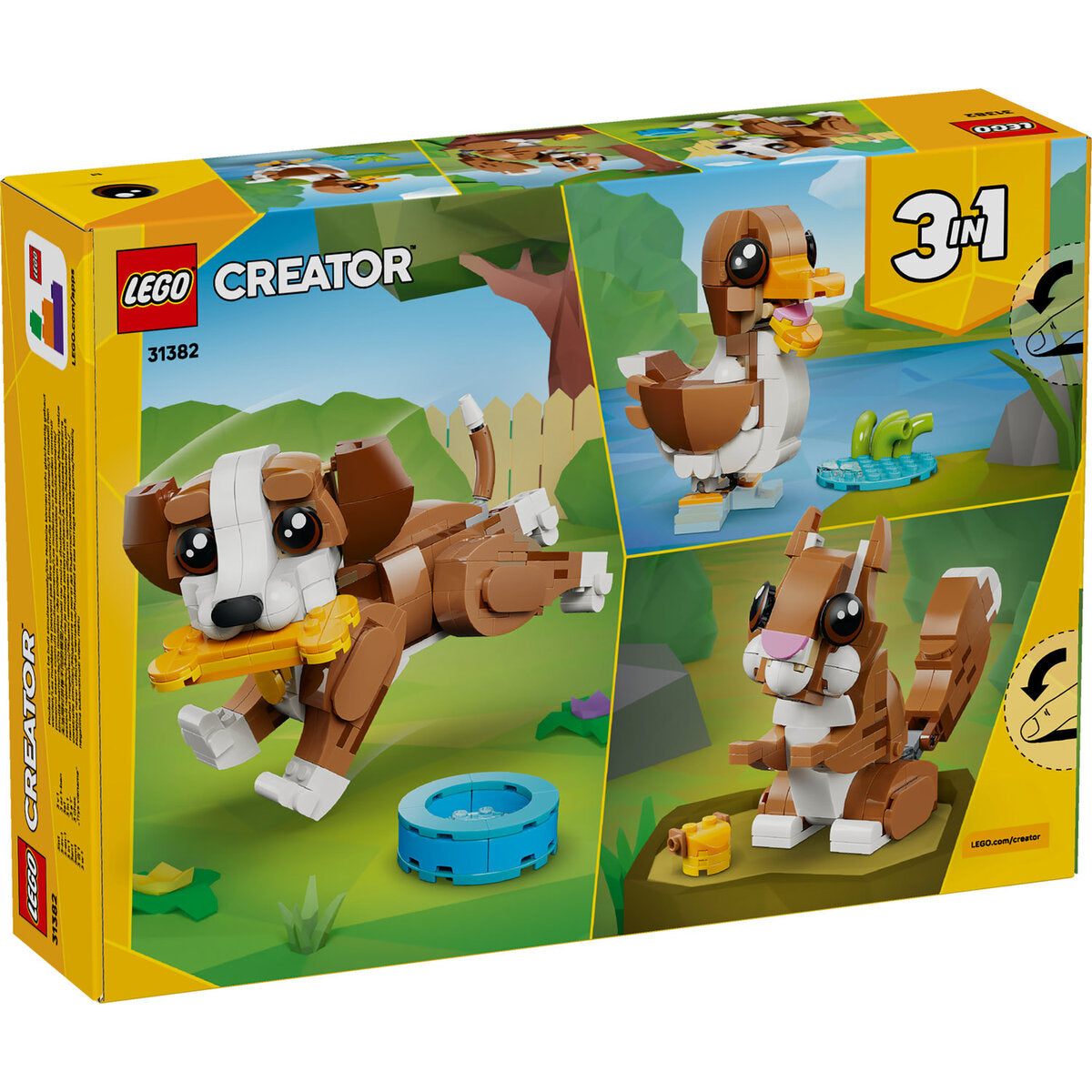 LEGO® Creator 31382 Niedliche Tiere: Verspielter Welpe