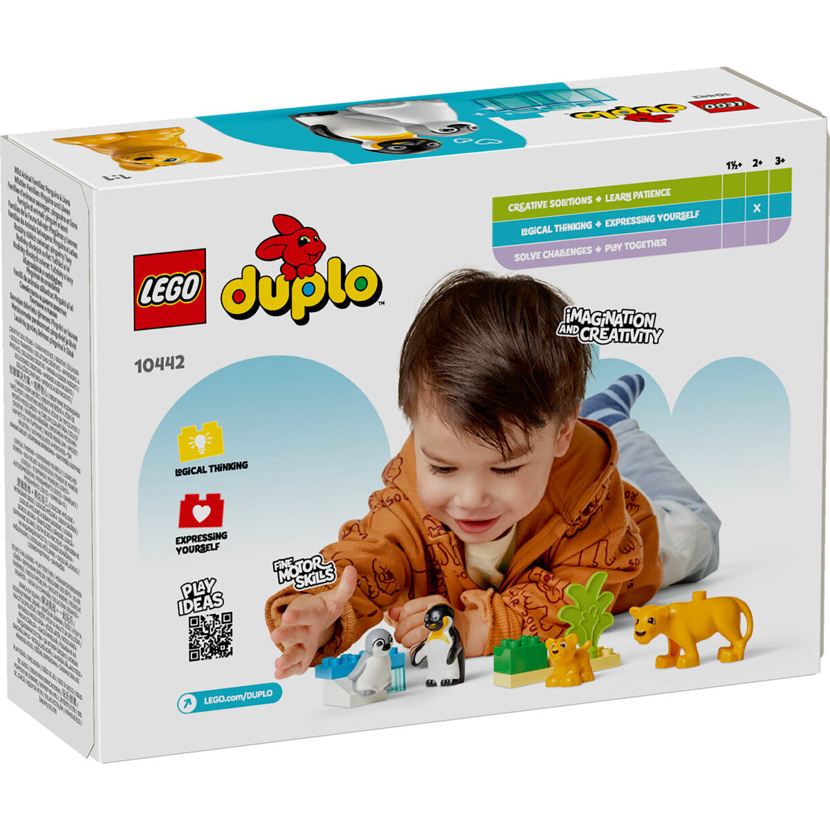 LEGO® DUPLO® Town 10442 Wildtier-Familien: Pinguine und Löwen