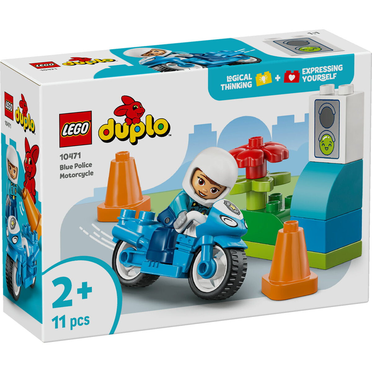 LEGO® DUPLO® Town 10471 Blaues Polizeimotorrad