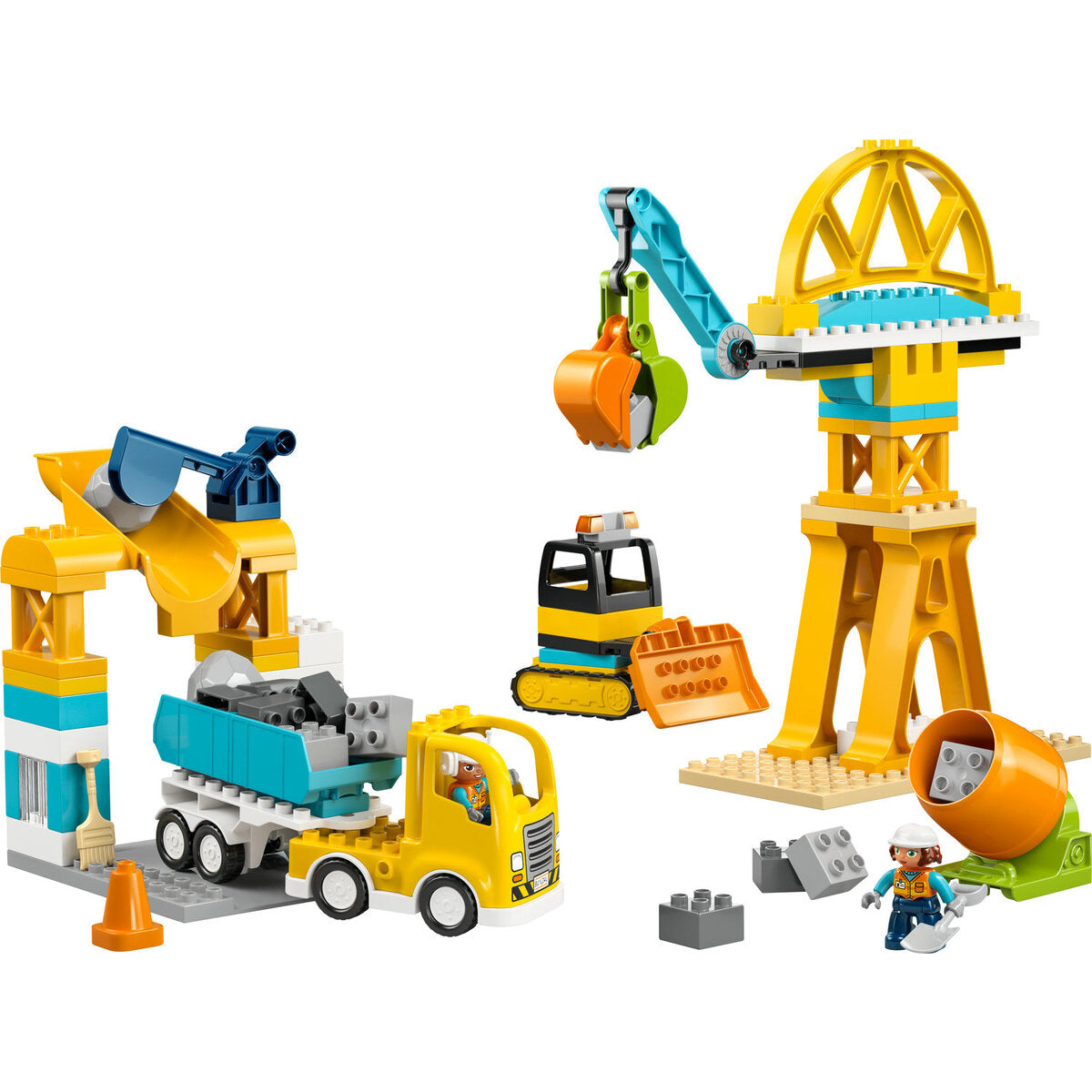 LEGO® DUPLO® Town 10476 Baustelle mit Baufahrzeugen – 3-in-1-Set