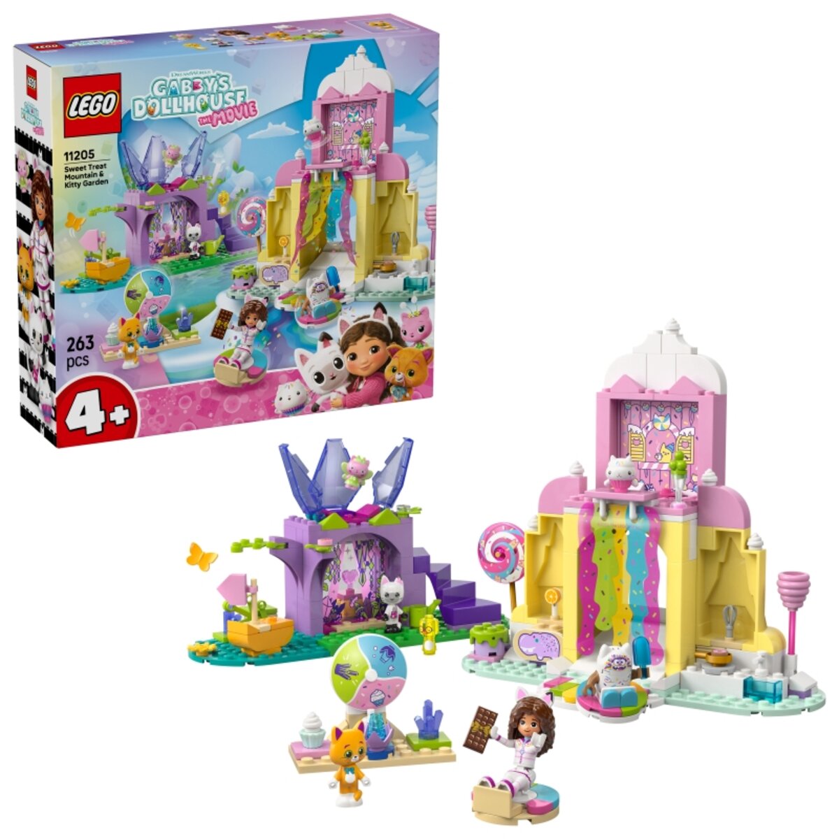 LEGO® Gabby's Dollhouse 11205 Zuckerguss-Gebirge und Kätzchen-Garten