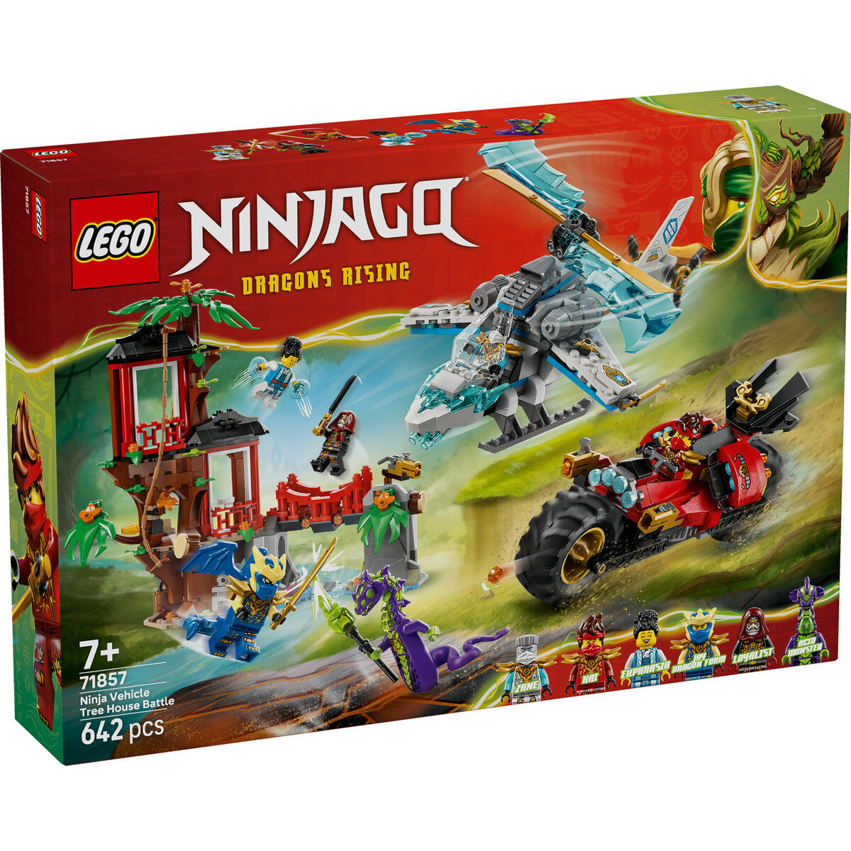 LEGO® NINJAGO® 71857 Showdown am Baumhaus mit dem Ninja-Bike