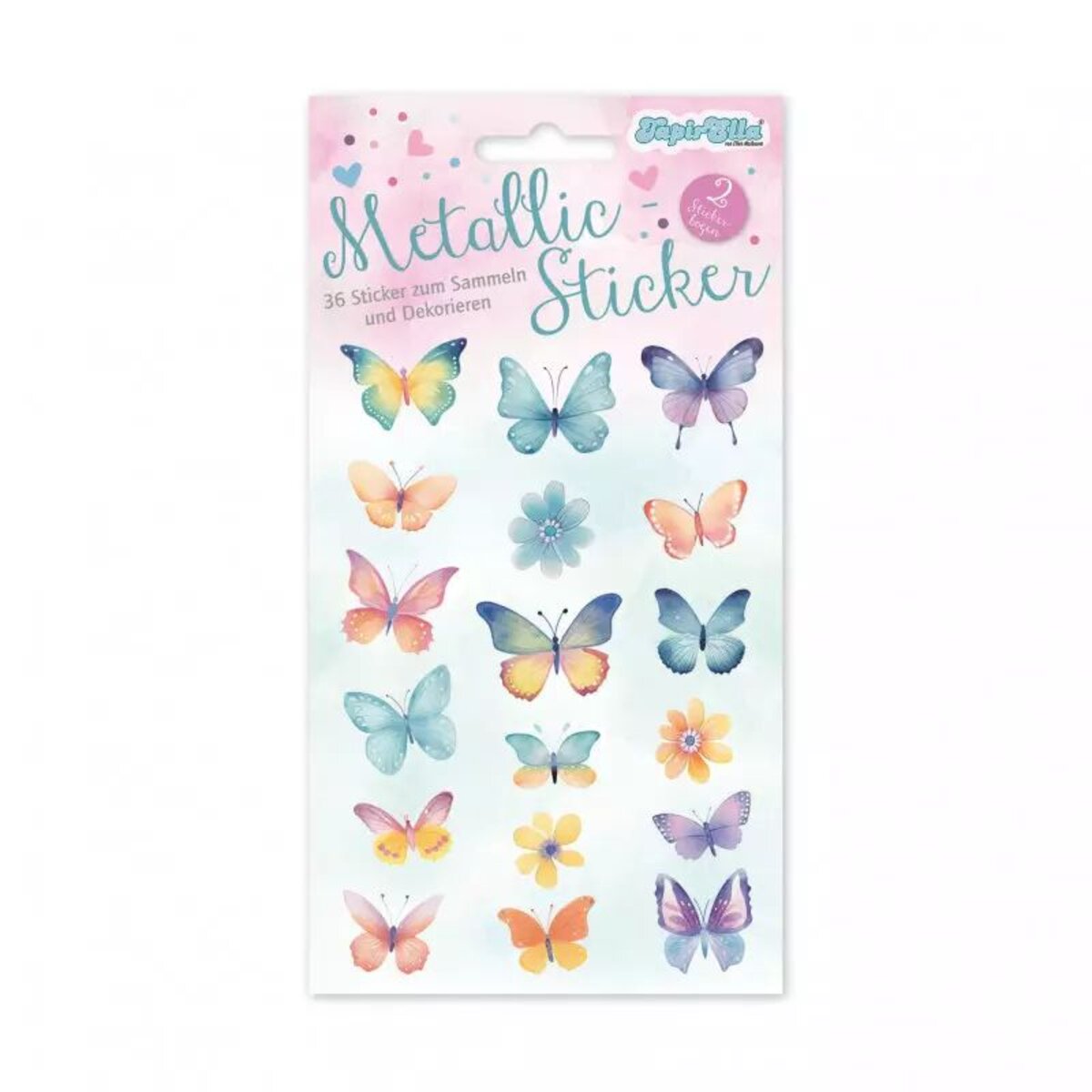 Lutz Mauder TapirElla Metallic-Sticker, Schmetterlinge