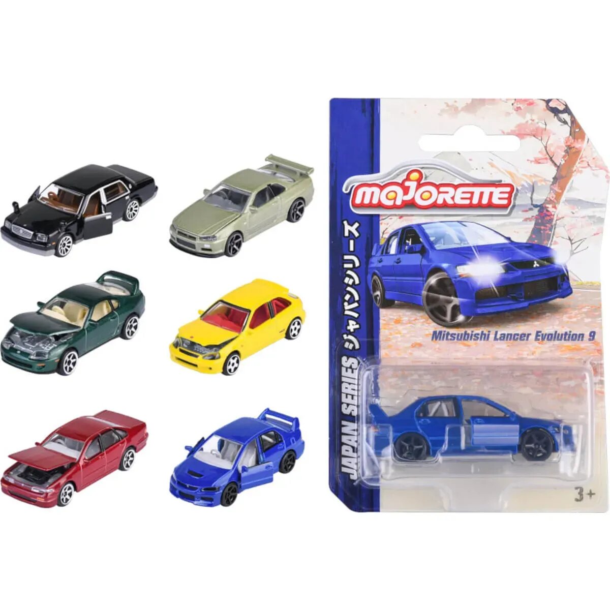 Majorette Japan Series Premium Cars, 1 Stück, 6-fach sortiert