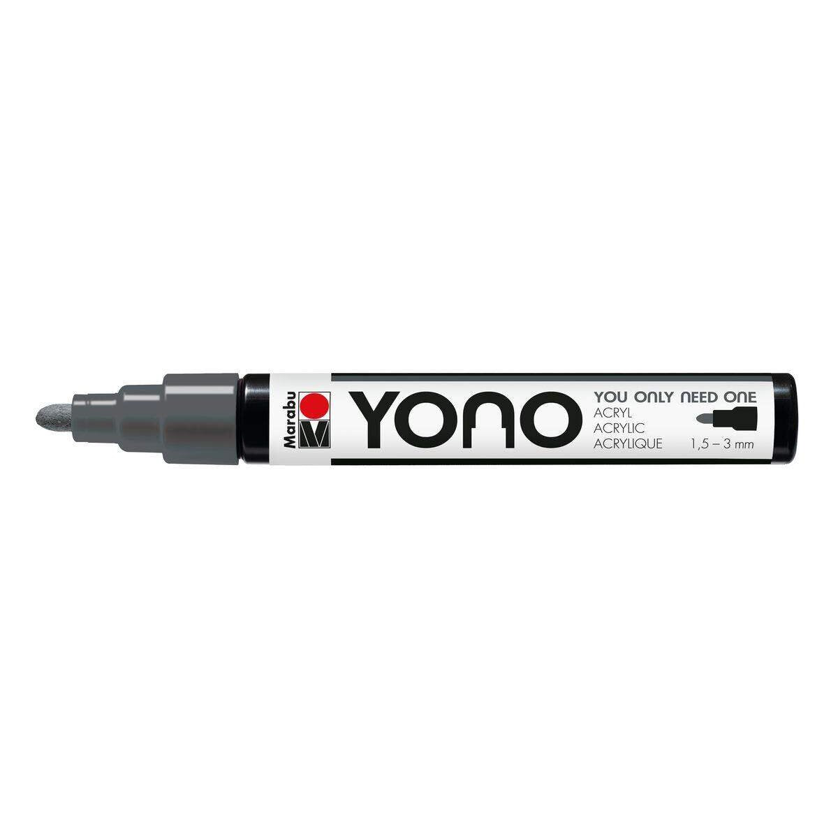 Marabu YONO Marker, Dunkelgrau 079, 1,5-3 mm