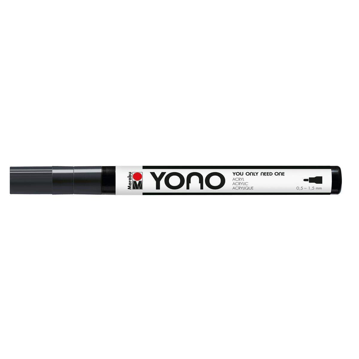 Marabu YONO Marker, Schwarz 073, 0,5-1,5 mm